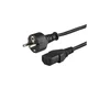 Cable de Alimentación Schuko a IEC C13, 1.2m, Negro - Con Protección Integral (Cortocircuito, Sobrecarga) - Certificaciones CE, FCC, ROHS