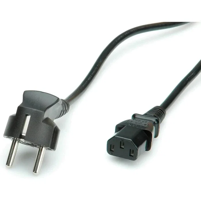 Cable de Alimentación Schuko a IEC C13, 1.2m, Negro - Con Protección Integral (Cortocircuito, Sobrecarga) - Certificaciones CE, FCC, ROHS