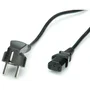 Cable de Alimentación Schuko a IEC C13, 1.2m, Negro - Con Protección Integral (Cortocircuito, Sobrecarga) - Certificaciones CE, FCC, ROHS