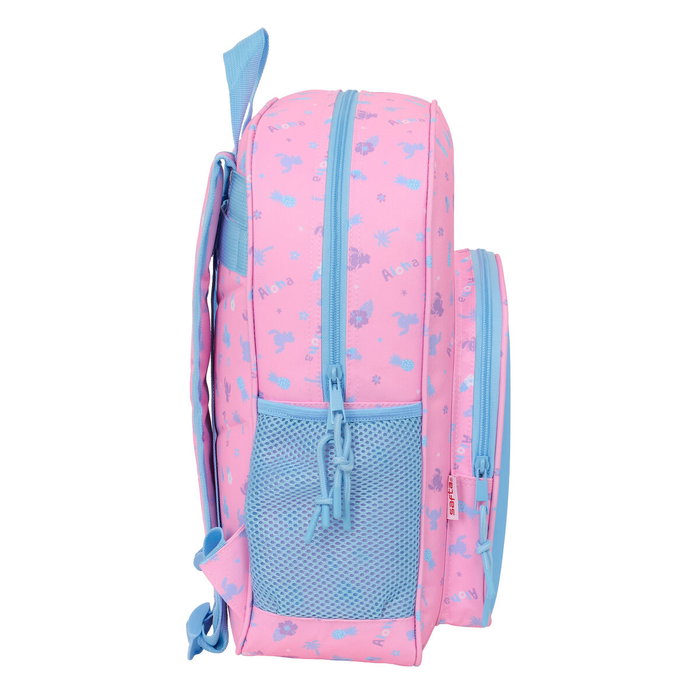 Mochila Escolar Lilo & Stitch Bright Rosa 32 x 38 x 12 cm