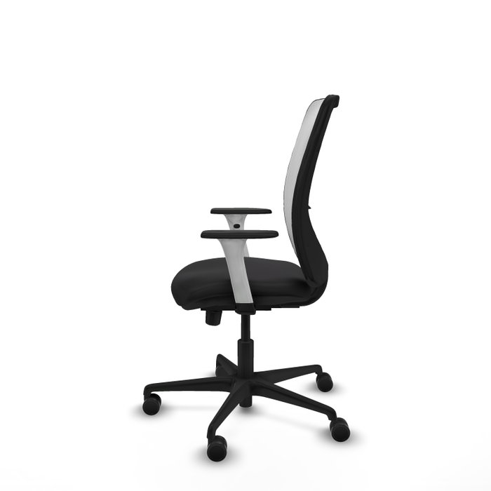 PIQUERAS Y CRESPO Silla de oficina Zulema con mecanismo Sincro/Traslack, Negro y Blanco