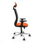 PIQUERAS Y CRESPO Silla de oficina Zulema Naranja y Negro