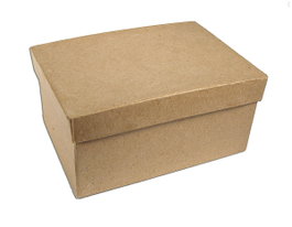 Innspiro Caja de papel maché rectangular 10x8x5cm