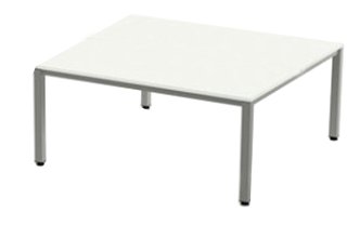 Rocada Executive 160x80 cm Gris/Blanco