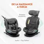 Babyauto Silla de Coche Xperta Black Line 0-36 kg I-Size ISOFIX Giratoria 360 ECE R129