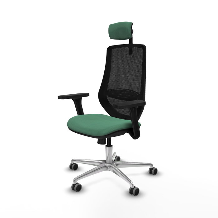 PIQUERAS Y CRESPO Silla de oficina Mardos con Mecanismo Sincro Verde esmeralda y Negro PIQUERAS Y CRESPO Silla de oficina Mardos con Mecanismo Sincro Verde esmeralda y Negro