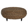 DKD Home Decor Fibre indo 24 Mesa Centro Natural 119 x 46 x 119 cm