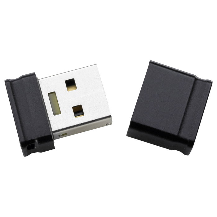 Intenso Micro Line 4 GB USB 2.0 Negro/Plata