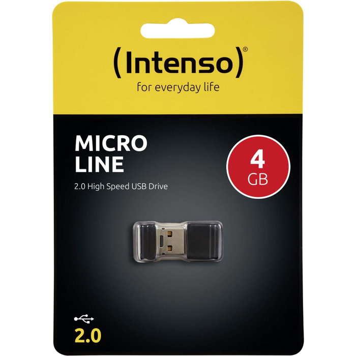 Intenso Micro Line USB 4 GB Negro