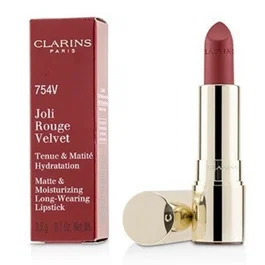 Clarins Joli Rouge Terciopelo Lápiz labial cremoso 754V Rojo profundo