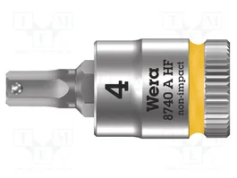 WERA Vaso Allen-bit Hex-Plus HEX 4mm 1/4 pulg. Zyklop