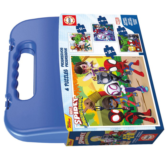 Educa Maleta Progresivos Spidey Y Friends 6-9-12-16 19580 Puzzles Infantiles Educa Maleta Progresivos Spidey Y Friends 6-9-12-16 19580 Puzzles Infantiles