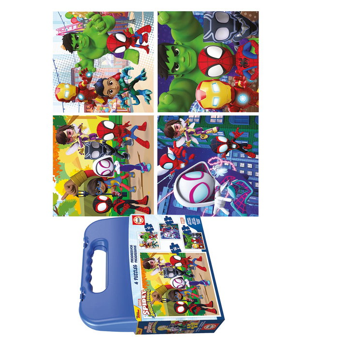Educa Maleta Progresivos Spidey Y Friends 6-9-12-16 19580 Puzzles Infantiles Educa Maleta Progresivos Spidey Y Friends 6-9-12-16 19580 Puzzles Infantiles