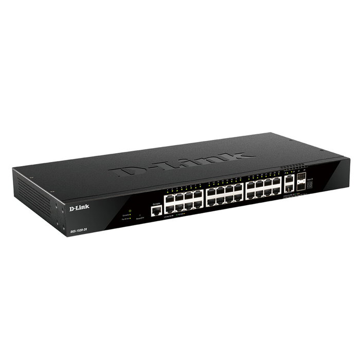 D-Link DGS-1520-28/E Switch Gestionado L3 de 28 Puertos (24xGBE, 2x10GbE, 2xSFP+)
