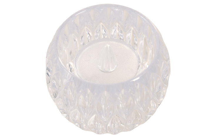 DKD Home Decor Decoración Luminosa Transparente 6x6x5 cm, 12 Unidades, LED, Incluye 3 Baterías