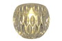 DKD Home Decor Decoración Luminosa Transparente 6x6x5 cm, 12 Unidades, LED, Incluye 3 Baterías