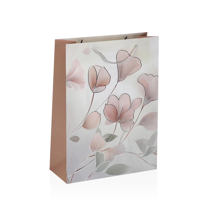 Versa Bolsa Surtida Grande Flores 30 x 40 cm Papel (12 Unidades)