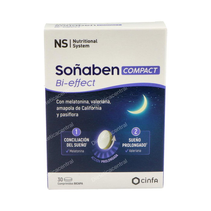 NS Soñaben Bi-Effect Melatonina 1,85Mg 30 Comp NS Soñaben Bi-Effect Melatonina 1,85Mg 30 Comp