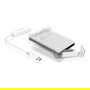 ICY BOX IB-AC703-C Carcasa Disco Duro/SSD 2.5" SATA III USB Tipo C Translucido Blanco