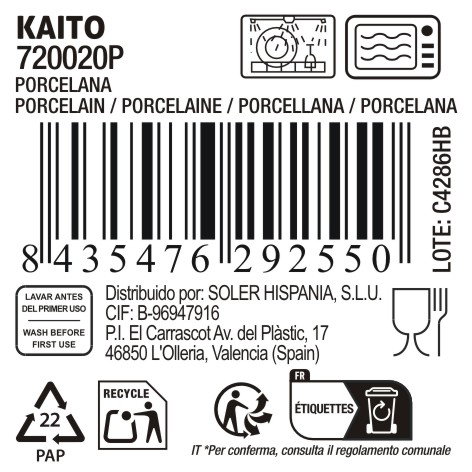 La Mediterranea Fuente Redonda Japo Kaito ø20cm