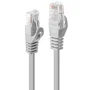 Lindy 48160 Cable de Red 0,3 m Cat6 U/UTP Gris, RJ-45 Macho a RJ-45 Macho, 10/100/1000Base-T