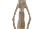 DKD Home Decor Figura de Resina Yoga Beige