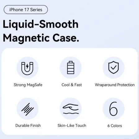 Vention Funda Silicona Líquida con Magsafe KVCVCG-20 Compatible con iPhone Air Lila Vention Funda Silicona Líquida con Magsafe KVCVCG-20 Compatible con iPhone Air Lila