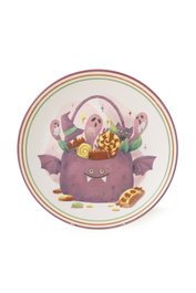 Hermia X00019961 Juego de Platos de Servicio, 6 Piezas, Gres Cerámico, Blanco Mate, 26 cm