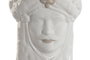 DKD Home Decor Macetero de Porcelana Cabeza Siciliana 10x10x14,5 cm