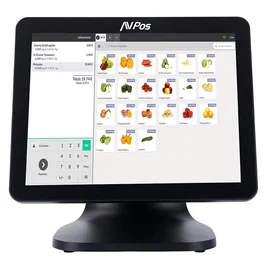 Avpos K5000 TPV Táctil 15 pulgadas, Intel N100, 8GB RAM, 128GB SSD, Negro
