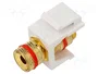 GOOBAY Acoplador de altavoces Keystone blanco