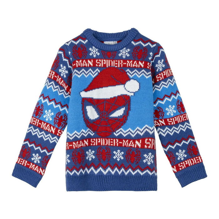 Cerdá Jersey Punto Navideño Spiderman 3 Años Blue
