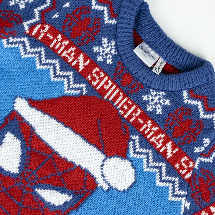 Cerdá Jersey Punto Navideño Spiderman 3 Años Blue