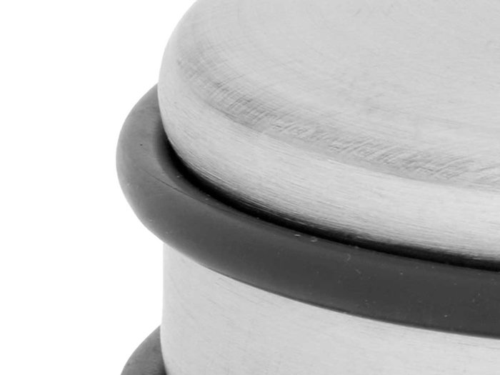 Giftdecor Tope Puerta Acero Inoxidable 430 S-S 9.5x7.8x9.5 cm (Set de 12)