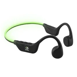 T'nb Energy Ultra Racer Auriculares de conducción ósea con cinta para la cabeza con luces - Negro