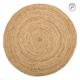 Alfombra 180 x 180 x 1 cm Natural Yute