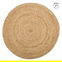 Alfombra Natural Yute Decoración 180 X 180 X 1 cm