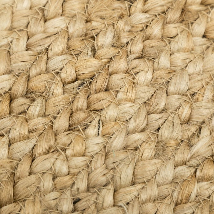 Ixia Alfombra de Decoración Natural de Yute 180 x 180 x 1 cm