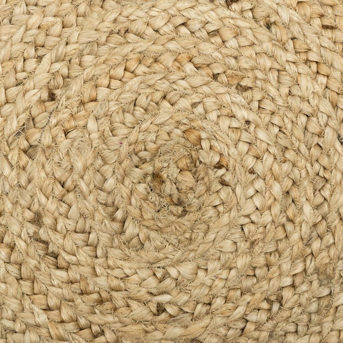 Ixia Alfombra de Decoración Natural de Yute 180 x 180 x 1 cm