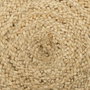 Ixia Alfombra de Decoración Natural de Yute 180 x 180 x 1 cm