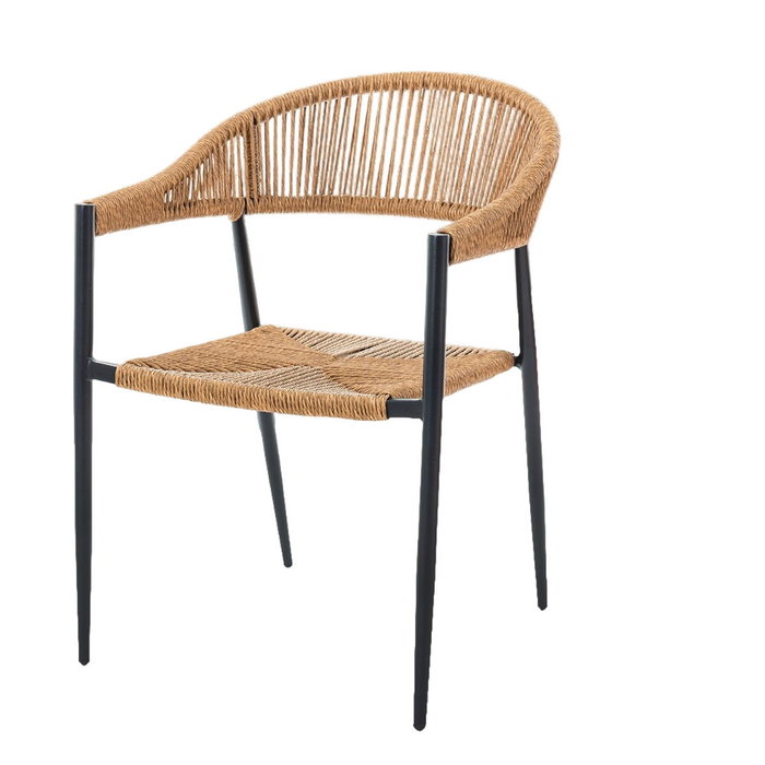 Silla de Jardín Neska ii Grafito Sintético Aluminio 56 x 59,5 x 81 cm Silla de Jardín Neska ii Grafito Sintético Aluminio 56 x 59,5 x 81 cm