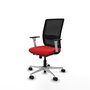 PIQUERAS Y CRESPO Silla de oficina Haches Rojo/Negro con Mecanismo Sincro/Traslack