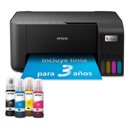 Epson EcoTank ET-2860 - Impresora Multifunción A4 de Inyección Color con Depósito de Tinta, Wi-Fi, 4500 Págs. Negro / 7500 Color, Duplex