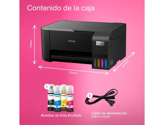 Epson EcoTank ET-2860 Impresora Multifunción A4 con Wi-Fi y Depósitos de Tinta