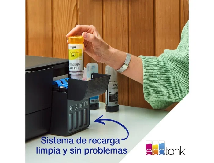Epson EcoTank ET-2860 Impresora Multifunción A4 con Wi-Fi y Depósitos de Tinta