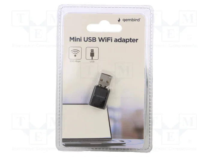 Gembird WNP-UA300-01 Adaptador Mini USB WiFi 300Mbps Gembird WNP-UA300-01 Adaptador Mini USB WiFi 300Mbps