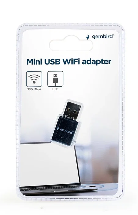 GEMBIRD Adaptador WiFi WNP-UA300-01 300 Mbps Negro