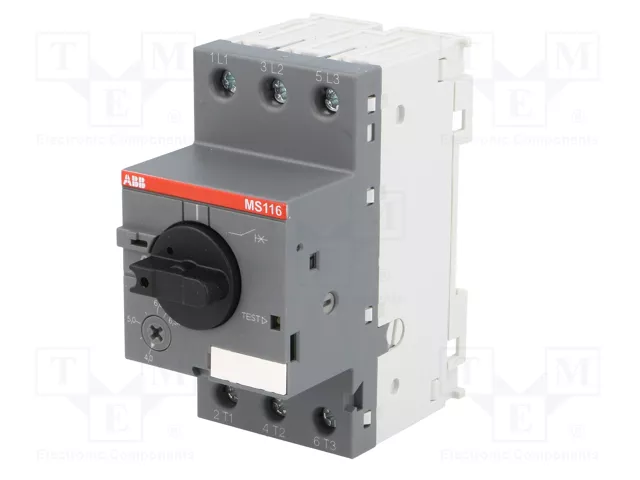 ABB MS116-6.3 Interruptor motorizado 2,2kW 208÷690VAC