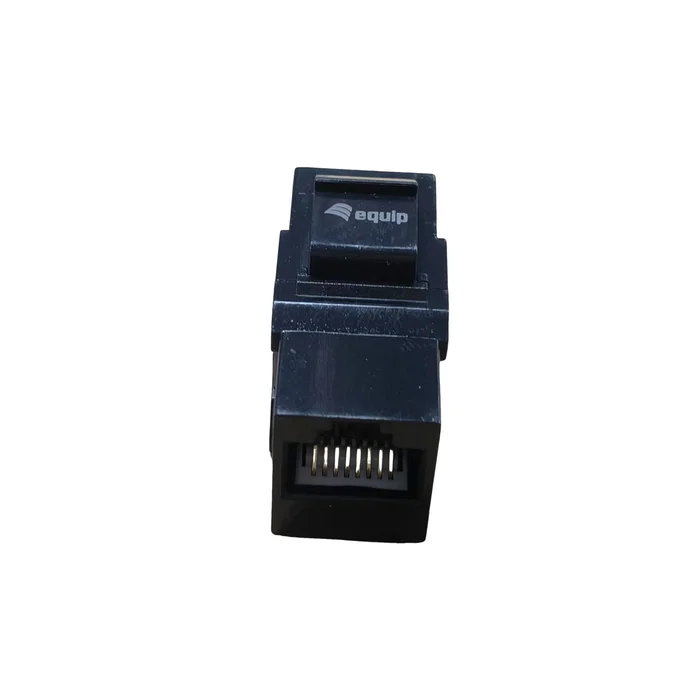 Equip Kit 8 conectores RJ45 hembra-hembra Keystone Cat6a negro