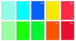 Bloc Pacsa Xtra Plus Tapa Extra 4º 80H Cuadric.4X4 90G Surtido (10 Col.) (Set de 5)